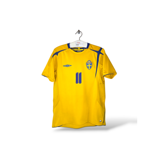 Umbro Originelles Retro-Vintage-Fußballtrikot Schweden 2006/07