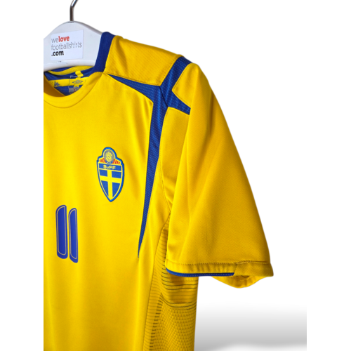 Umbro Originelles Retro-Vintage-Fußballtrikot Schweden 2006/07