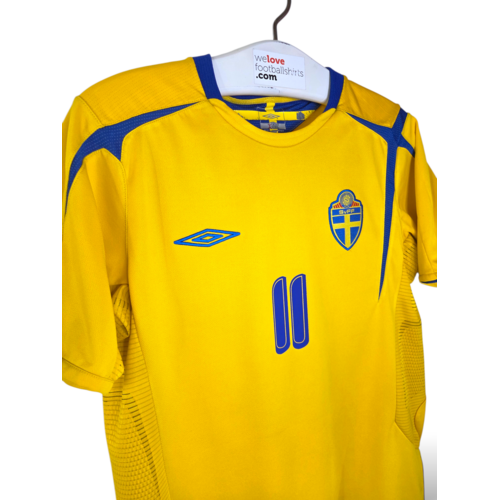 Umbro Originelles Retro-Vintage-Fußballtrikot Schweden 2006/07