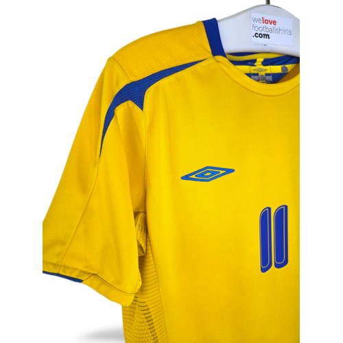 Umbro Originelles Retro-Vintage-Fußballtrikot Schweden 2006/07