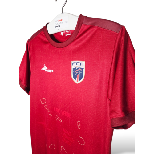 Tempo Origineel retro vintage voetbalshirt Kaapverdië 2024