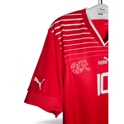 Puma Origineel retro vintage voetbalshirt Zwitserland World Cup 2022