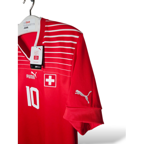 Puma Origineel retro vintage voetbalshirt Zwitserland World Cup 2022