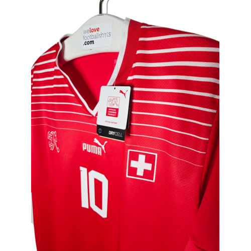 Puma Origineel retro vintage voetbalshirt Zwitserland World Cup 2022