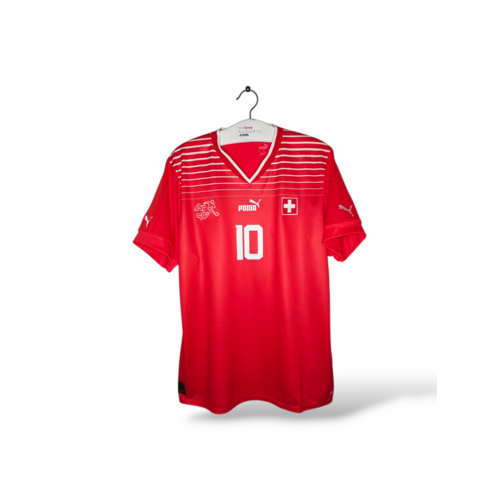 Puma Origineel retro vintage voetbalshirt Zwitserland World Cup 2022