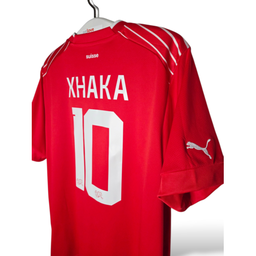 Puma Origineel retro vintage voetbalshirt Zwitserland World Cup 2022