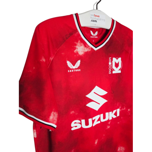 Castore Origineel retro vintage voetbalshirt MK Dons 2022/23