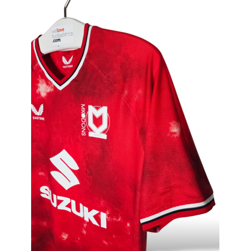 Castore Origineel retro vintage voetbalshirt MK Dons 2022/23