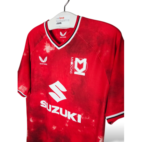 Castore Origineel retro vintage voetbalshirt MK Dons 2022/23