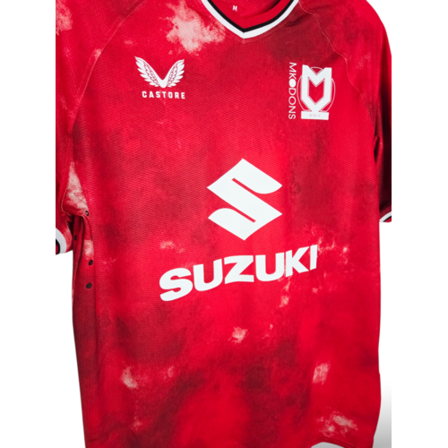 Castore Origineel retro vintage voetbalshirt MK Dons 2022/23