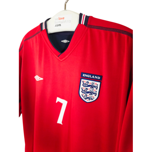 Umbro Origineel retro vintage voetbalshirt Engeland 2002/04