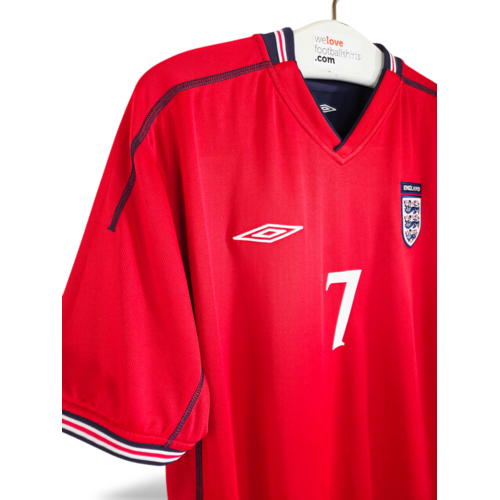 Umbro Origineel retro vintage voetbalshirt Engeland 2002/04
