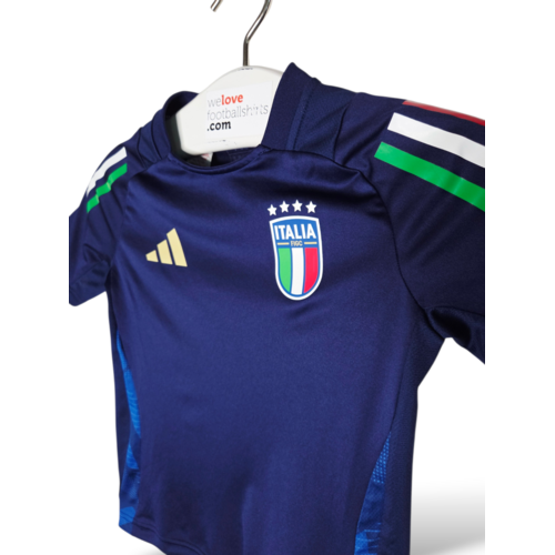 Adidas Originales Retro-Vintage-Kinderfußballtrikot Italien 2023/24