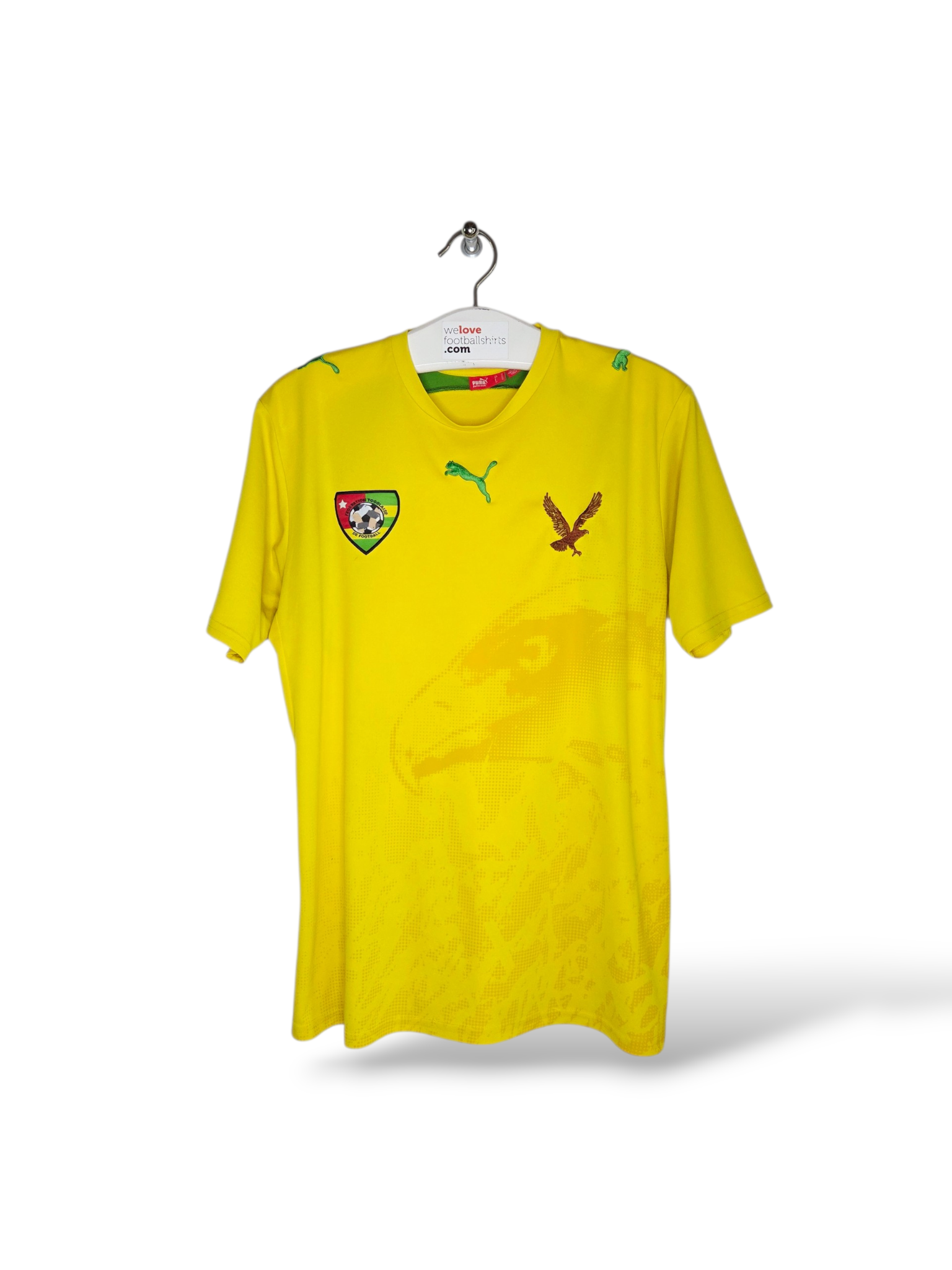 ★8SM2 PUMA 2006 ゲームシャツ　アンゴラ代表　黄色　古着 Football shirt Togo 2006/08 | WeLoveFootballShirts
