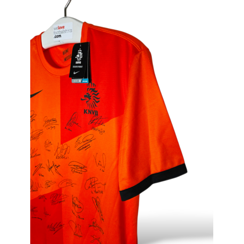 Nike Original Vintage-Nike-Fußballtrikot der Niederlande mit Signatur, EURO 2012