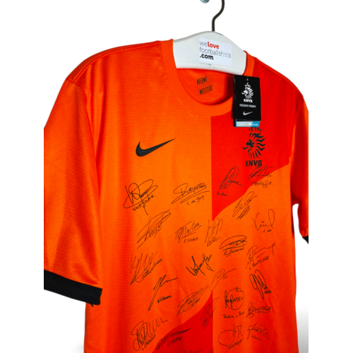 Nike Original Vintage-Nike-Fußballtrikot der Niederlande mit Signatur, EURO 2012