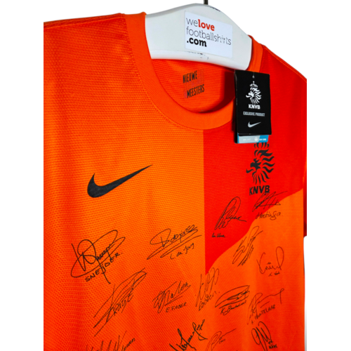 Nike Original Vintage-Nike-Fußballtrikot der Niederlande mit Signatur, EURO 2012
