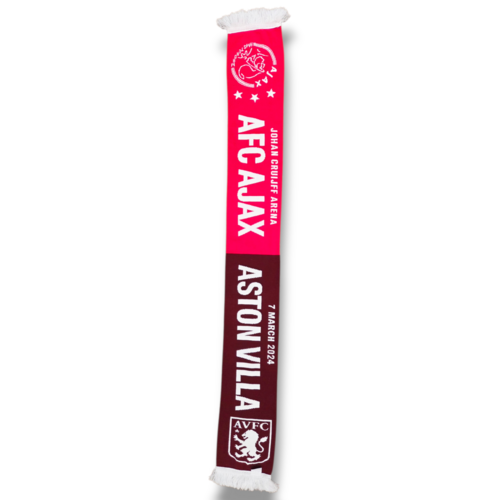 Original Football Scarf AFC Ajax - Aston Villa