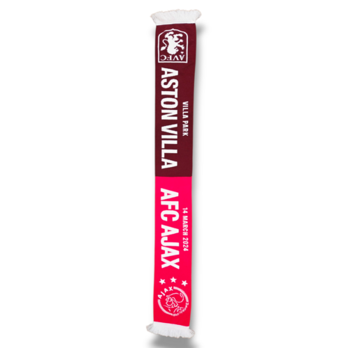 Original Football Scarf AFC Ajax - Aston Villa