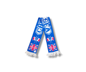 Écharpe Football Chelsea FC – 100% Acrylique, 148x19 Cm, Écusson Brodé, Franges, Official Merchandise, Cadeau Fan