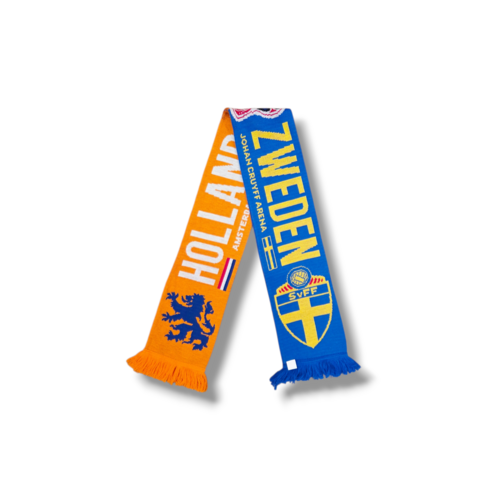 Fußballschal Niederlande - Schweden Fußballschal Niederlande - Schweden
