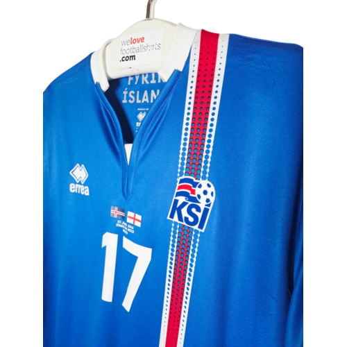 Errea Original vintage Match-Issue football shirt Iceland EURO 2016 Errea Original vintage Match-Issue football shirt Iceland EURO 2016