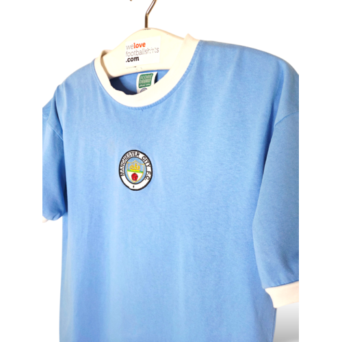 Score Draw Originales Retro-Vintage-fußballtrikot Manchester City 1970 Score Draw Originales Retro-Vintage-fußballtrikot Manchester City 1970