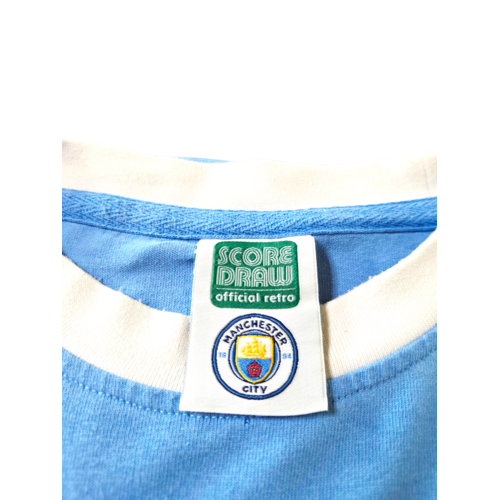 Score Draw Originales Retro-Vintage-fußballtrikot Manchester City 1970 Score Draw Originales Retro-Vintage-fußballtrikot Manchester City 1970