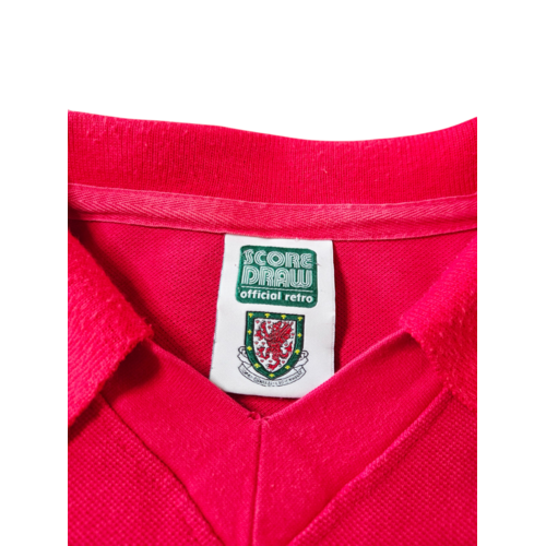 Score Draw Originales Retro-Vintage-fußballtrikot Wales 1976/79 Score Draw Originales Retro-Vintage-fußballtrikot Wales 1976/79
