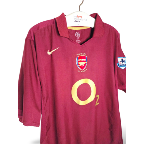 Nike Originales Retro-Vintage-fußballtrikot Arsenal 2005/06 Nike Originales Retro-Vintage-fußballtrikot Arsenal 2005/06
