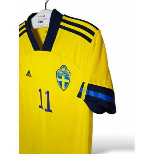 Adidas Origineel retro vintage voetbalshirt Zweden 2020/21 Adidas Origineel retro vintage voetbalshirt Zweden 2020/21