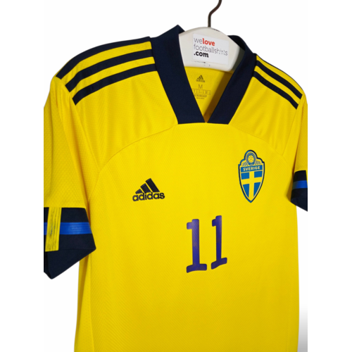 Adidas Origineel retro vintage voetbalshirt Zweden 2020/21 Adidas Origineel retro vintage voetbalshirt Zweden 2020/21