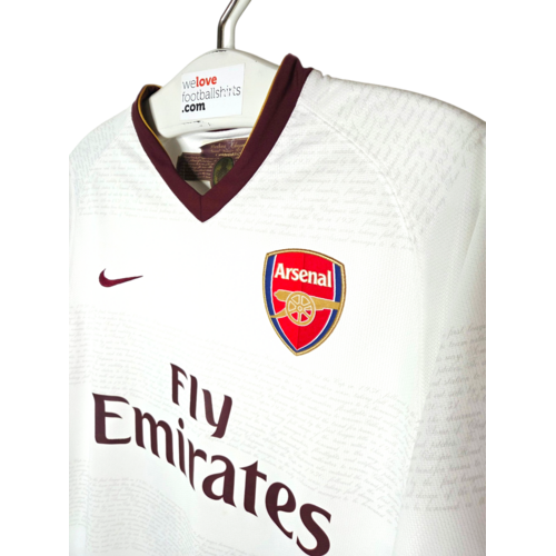 Nike Origineel retro vintage voetbalshirt Arsenal 2007/08 Nike Origineel retro vintage voetbalshirt Arsenal 2007/08