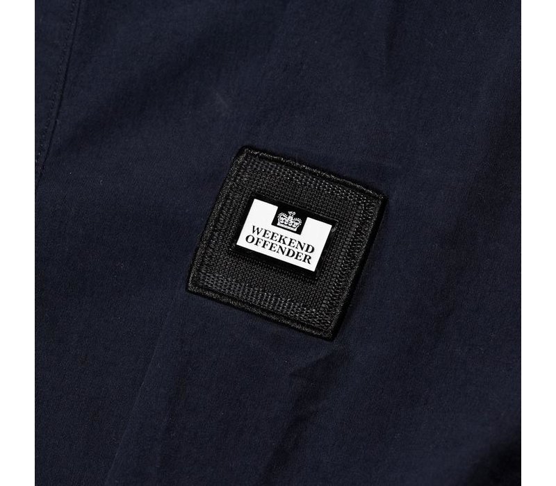 Weekend Offender Immacolata hooded overshirt jacket Navy