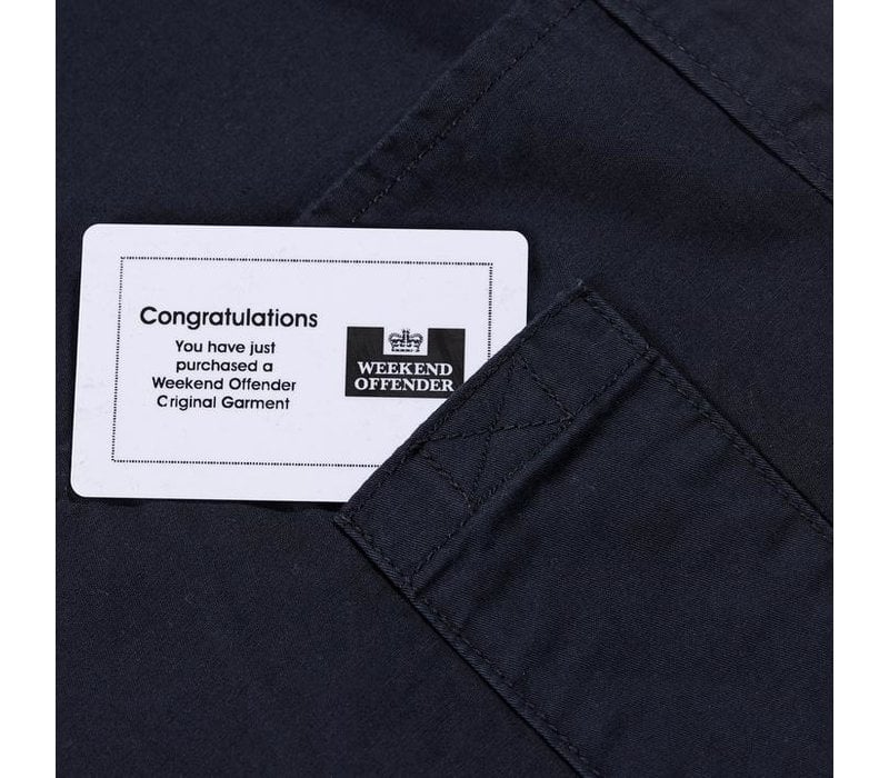 Weekend Offender Immacolata hooded overshirt jacket Navy