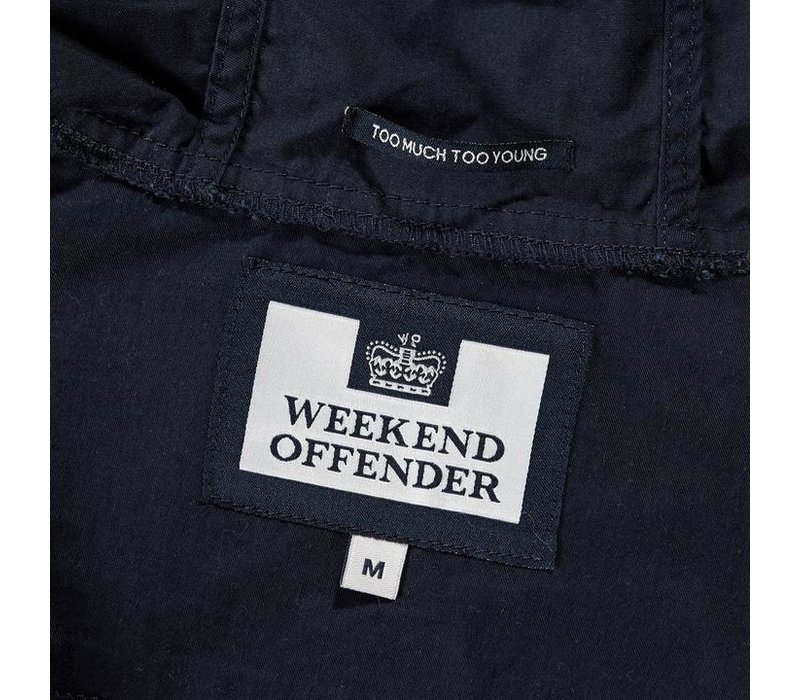 Weekend Offender Immacolata hooded overshirt jacket Navy