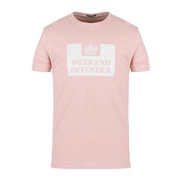 Weekend Offender Prison logo t-shirt Tea rose