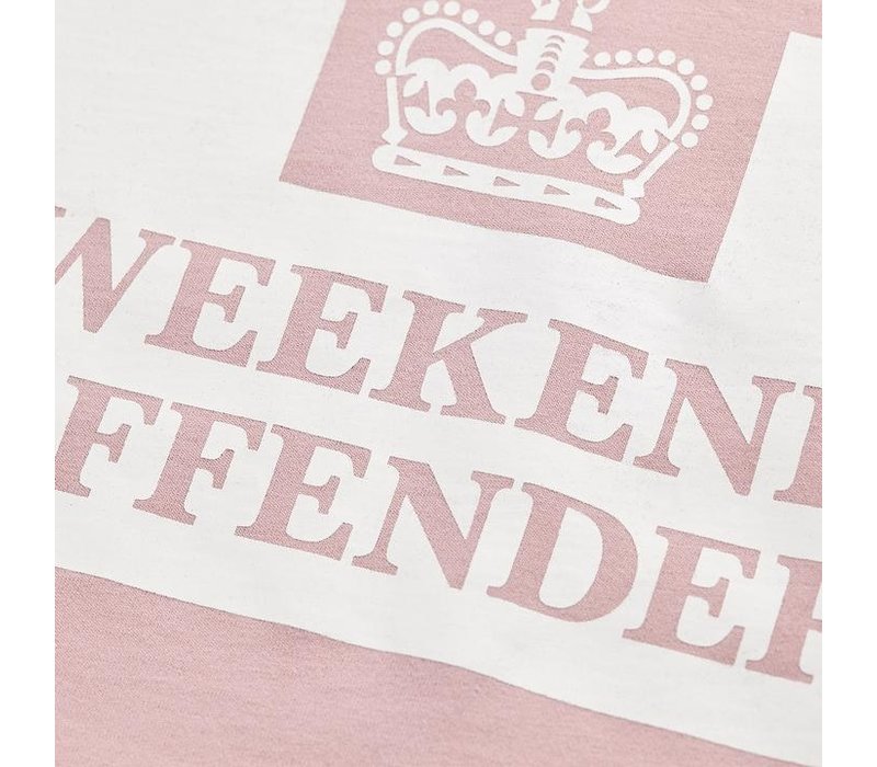 Weekend Offender Prison logo t-shirt Tea rose
