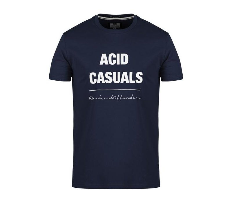 Weekend Offender Acid Casuals t-shirt Navy