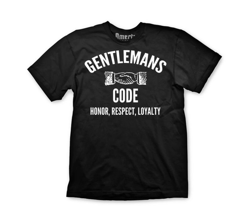 Omerta gentlemans code t-shirt Black