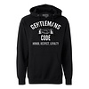 Omerta Omerta gentlemans code hooded sweatshirt Black