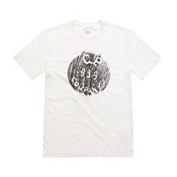 C.P. Company jersey 30/1 button print crew t-shirt White