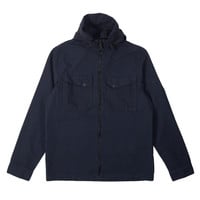Peaceful Production concealed overshirt Navy