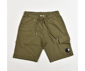 C.P. Company garment dyed light fleece lens pocket sweatshort