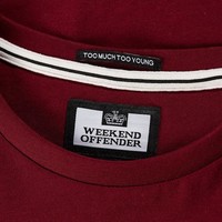 Weekend Offender Trouble t-shirt Garnet