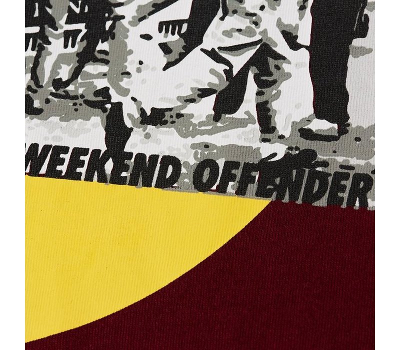 Weekend Offender Trouble t-shirt Garnet