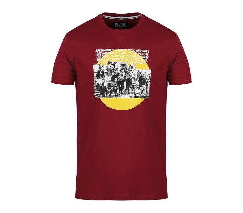 Weekend Offender Trouble t-shirt Garnet