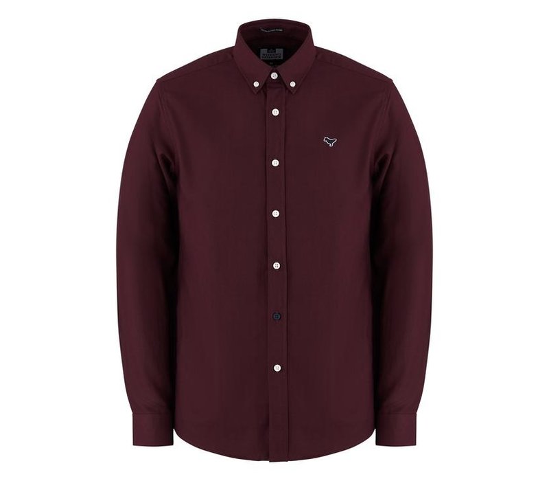 Weekend Offender Pallomari long sleeve shirt Garnet