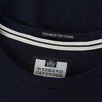 Weekend Offender Box outline t-shirt Navy