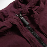 Peaceful Production hood overshirt Zinfandel